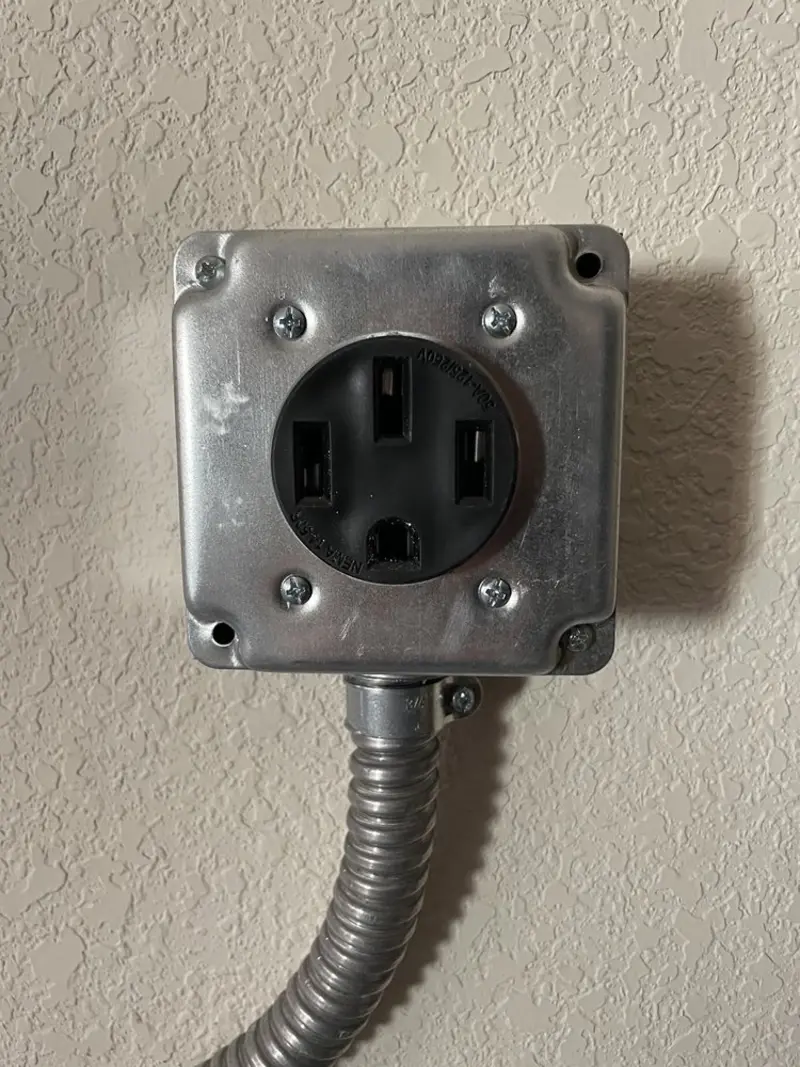 NEMA 14-50 outlet installed for Smart Home Electrical in Cockrell Hill